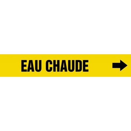 Accuform FRENCH PIPE MARKER EAU CHAUDE CRPK423STE CRPK423STE